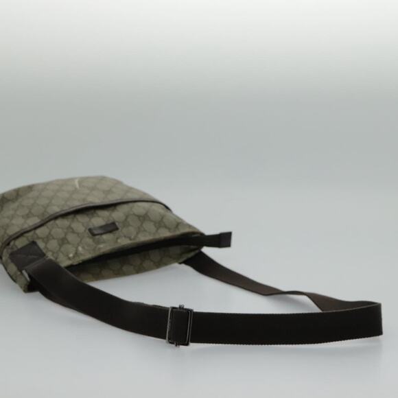 GUCCI GG Supreme Shoulder Bag Pvc Beige Silver - Picture 9 of 13